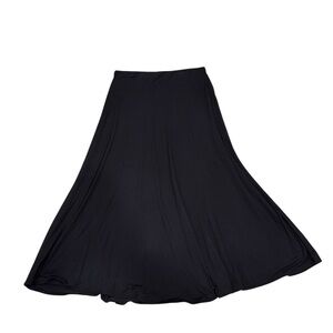 Naked Wardrobe Black Modal A-Line Maxi Skirt - Size L